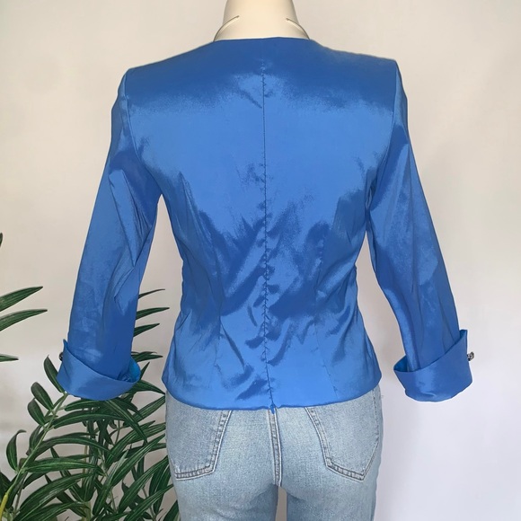 v i n t a g e :: Dramatic Pleated Glam Rhinestone Statement Blouse - Picture 8 of 13